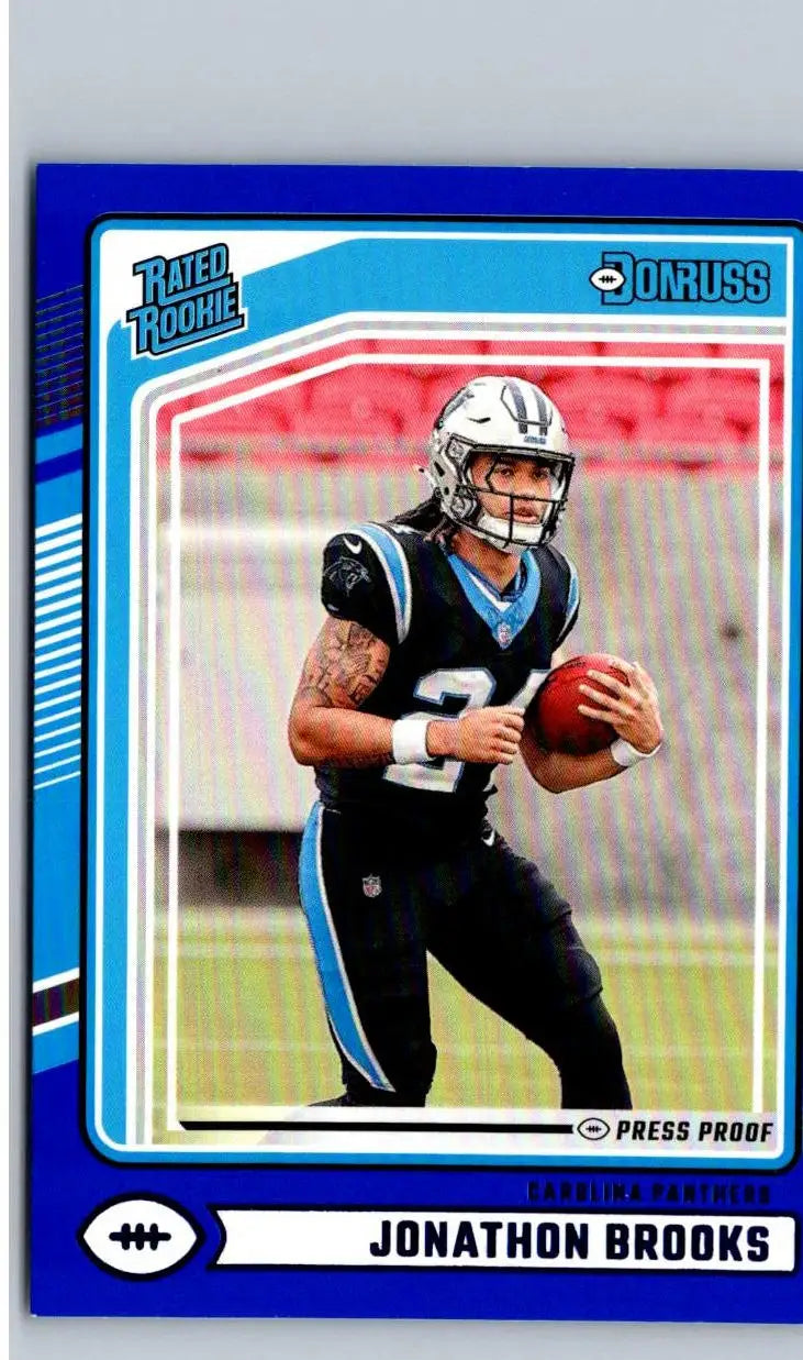 2024 Donruss #354 Jonathon Brooks Press Proof Blue