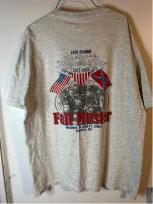 Men's Fruit of the Loom T-shirt XL Gray Graphic Tee
