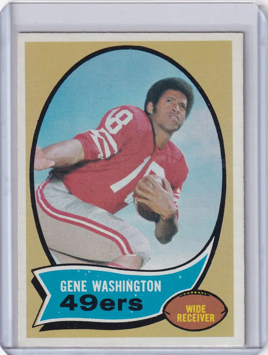 1970 Topps Football #81 Gene Washington RC - San Francisco 49ers