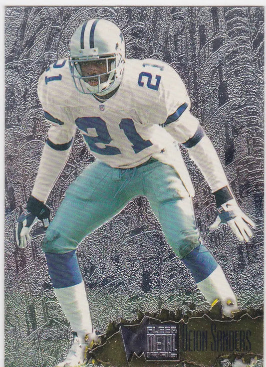1996 Fleer Metal #32 Deion Sanders Dallas Cowboys