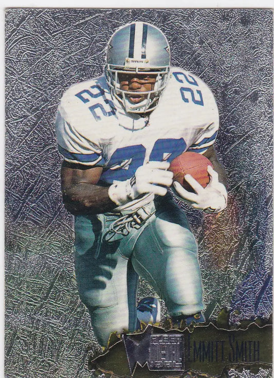 1996 Fleer metal #33 Emmitt Smith Dallas Cowboys