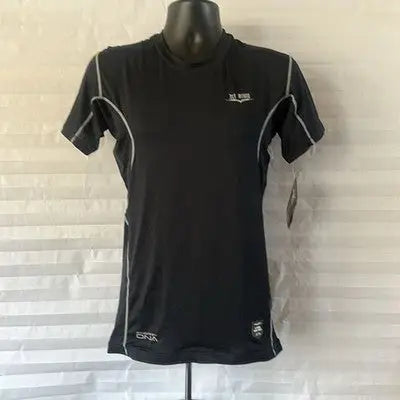 1st Round Energy Men's Black DNA Short Sleeve Workout Shirt Size Large Gym Tee