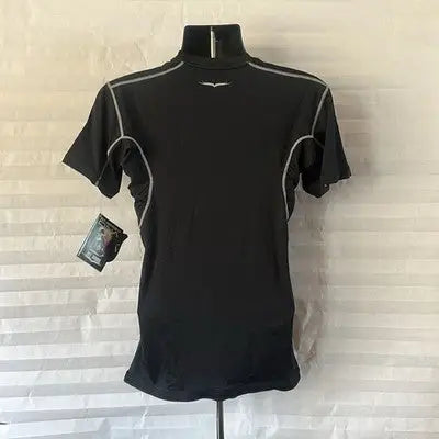 1st Round Energy Men's Black DNA Short Sleeve Workout Shirt Size Large Gym Tee