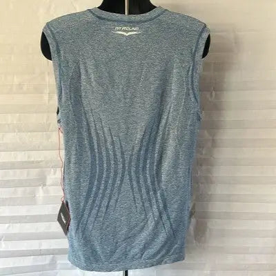 1st Round Men’s Sleeveless Workout T-Shirt Blue Size XL Athletic Muscle Tee
