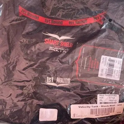 1st Round Velocity Men’s Black Red Workout Tank Top Size XXL 2XL Athletic Gym