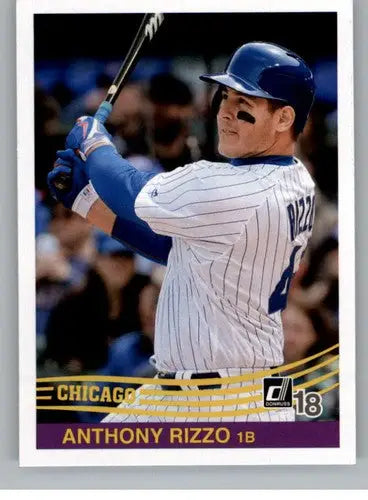 2018 Donruss Variations #225 Anthony Rizzo NM-MT Cubs Retro 1984 ID:10696