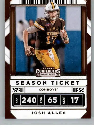 2020 Panini Contenders Draft Season Ticket #53 Josh Allen NM-MT ID:4356 ID:43561