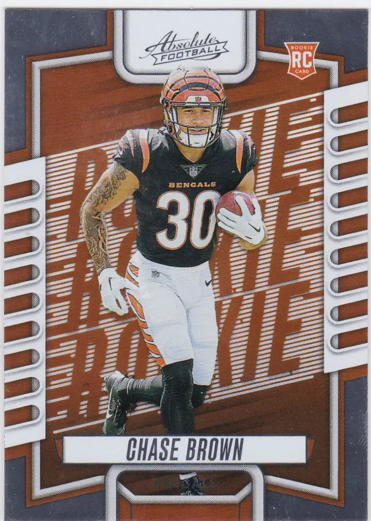 2023 Panini Absolute #142 Chase Brown RC Cincinnati Bengals
