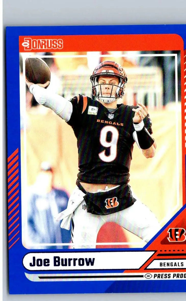 2024 Donruss #10 Joe Burrow Press Proof Blue