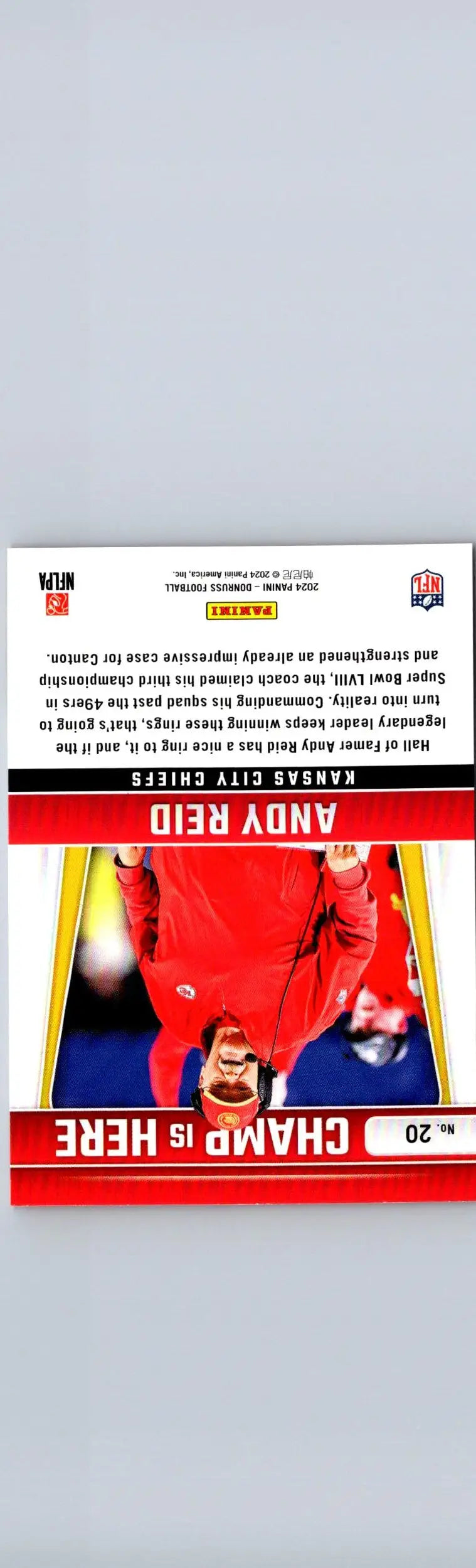 2024 Donruss #20 Andy Reid Champ is Here