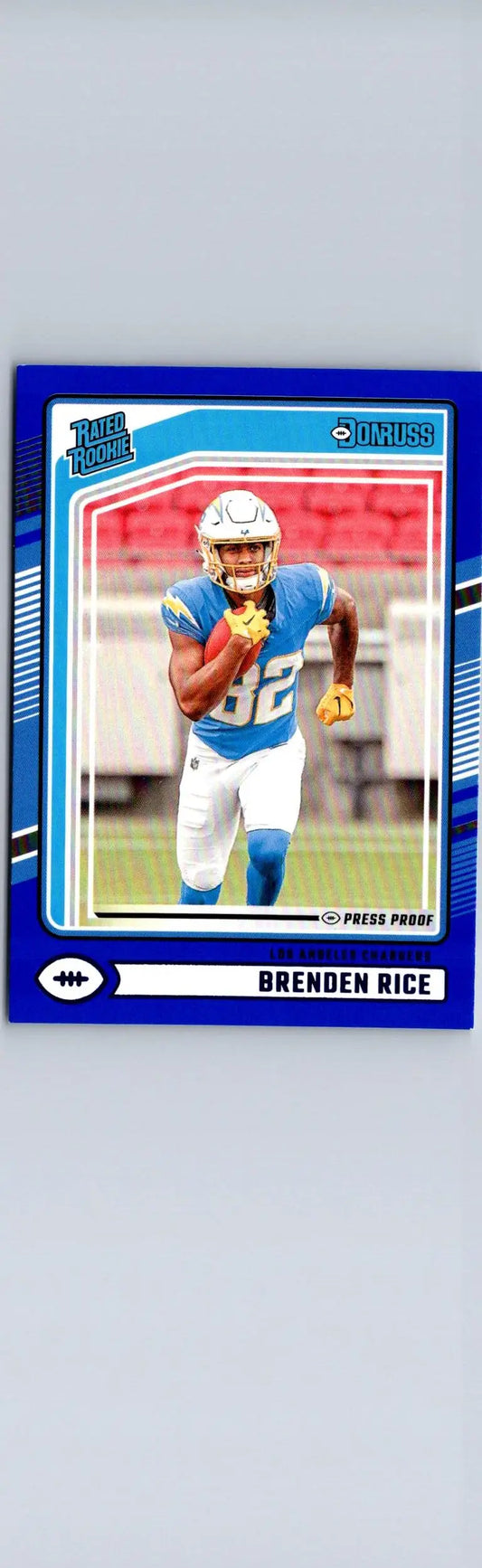 2024 Donruss #382 Brenden Rice Press Proof Blue