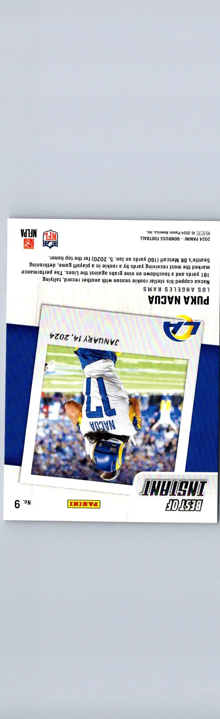 2024 Donruss #9 Puka Nacua Best of Panini Instant