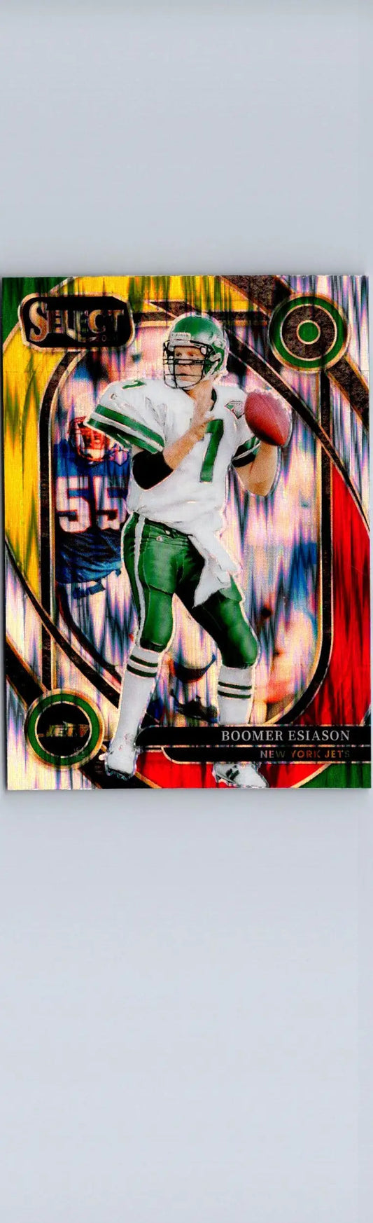 2024 Panini Select #209 Boomer Esiason Red & Yellow Prizm Shock