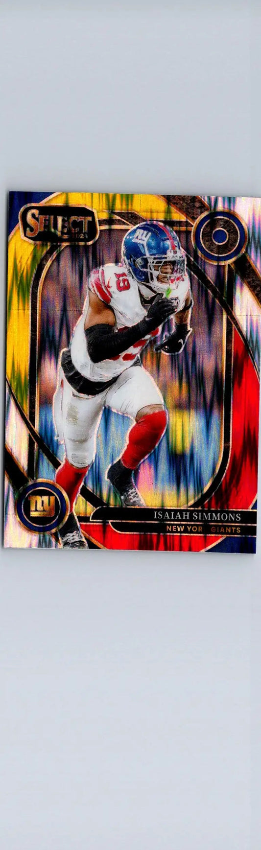 2024 Panini Select #261 Isaiah Simmons Red & Yellow Prizm Shock