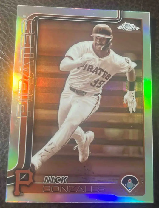2025 Topps Baseball Chrome Nick Gonzales Sepia Refractor #222 Pittsburgh Pirates