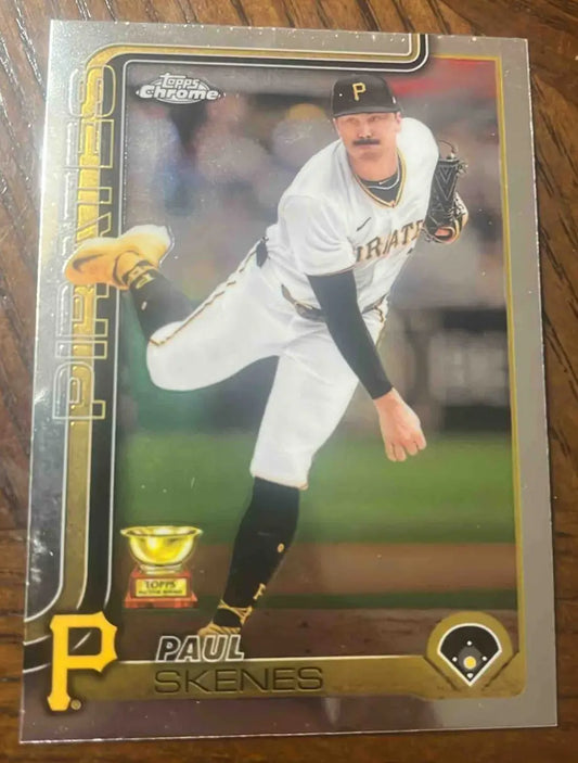 2025 Topps Baseball Chrome Paul Skenes Refractor #300 Pittsburgh Pirates