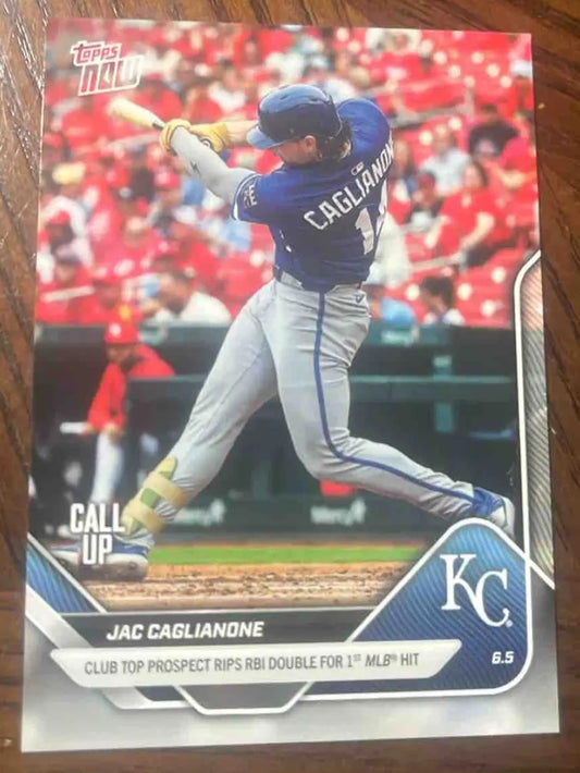 2025 Topps Baseball Now Jac Caglianone #262 Kansas City Royals