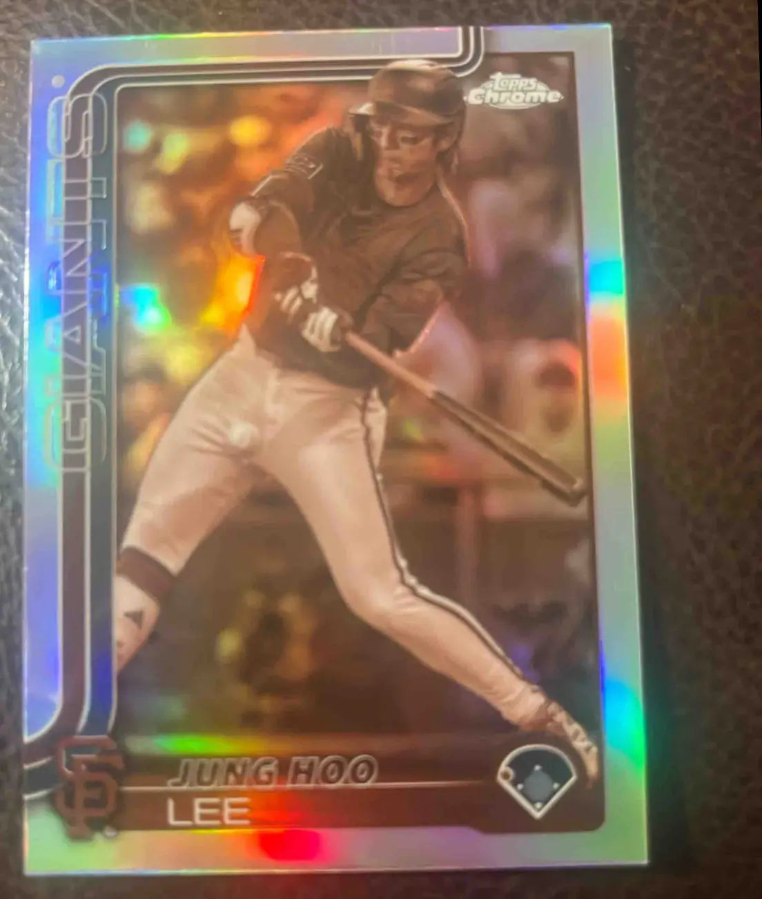 2025 Topps Chrome Jung Hoo Lee Sepia Refractor #119 Giants