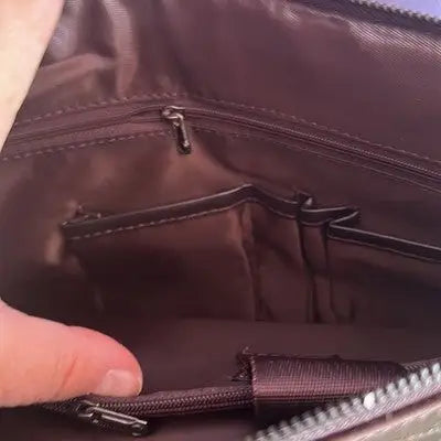 Baillr of Italy Brown Leather Briefcase Laptop Computer Bag Work Messenger