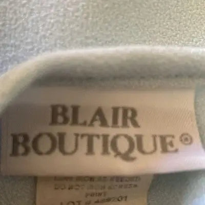 Blair Boutique Women's 2-Piece Blouse Set Powder Blue Top & Shell Size XL