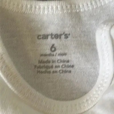 Carter’s Romper Size 6 Months Short Sleeve Bodysuits Stripes Dinosaur Baby Boy