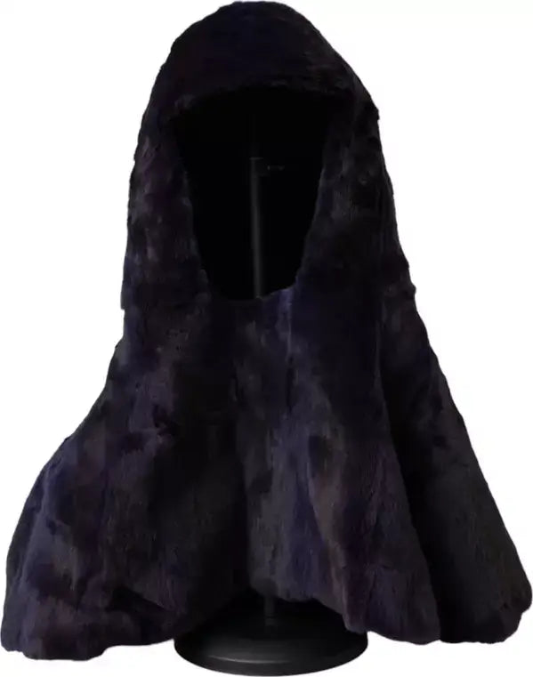 Dolce & Gabbana Black Weasel Fur Whole Head Wrap Hat – STORE 7994