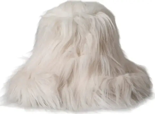 Dolce & Gabbana Off White Acrylic Fur Women's Bucket Hat – STORE 7994
