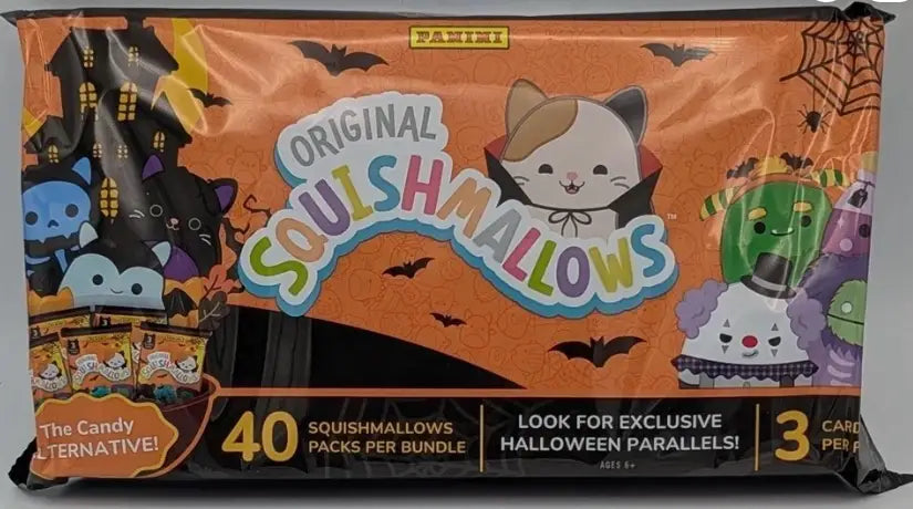 Factory Sealed Halloween Bundle Box 2025 Panini Squishmallows 120 Trading Cards