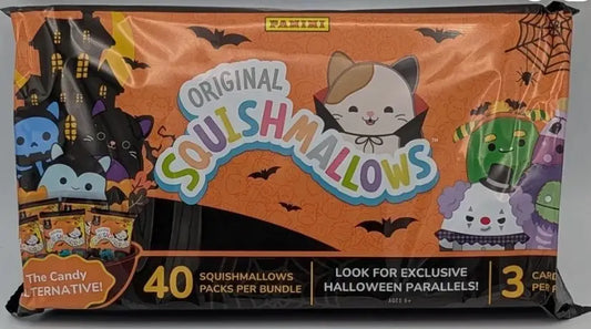 Factory Sealed Halloween Bundle Box 2025 Panini Squishmallows 120 Trading Cards