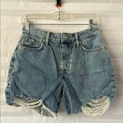 Forever 21 Women’s Distressed Denim Cutoff Shorts Size 26 Jean Frayed Hem