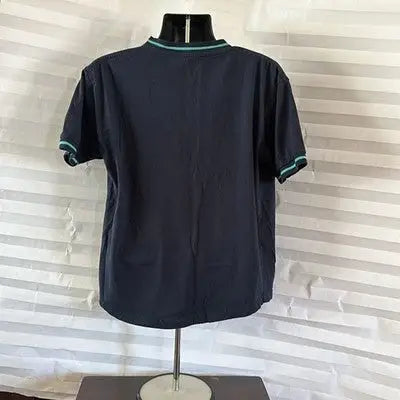 Galaxy by Harvic Men's V-Neck T-Shirt Dark Blue Size XL Extra Large Casual Tee