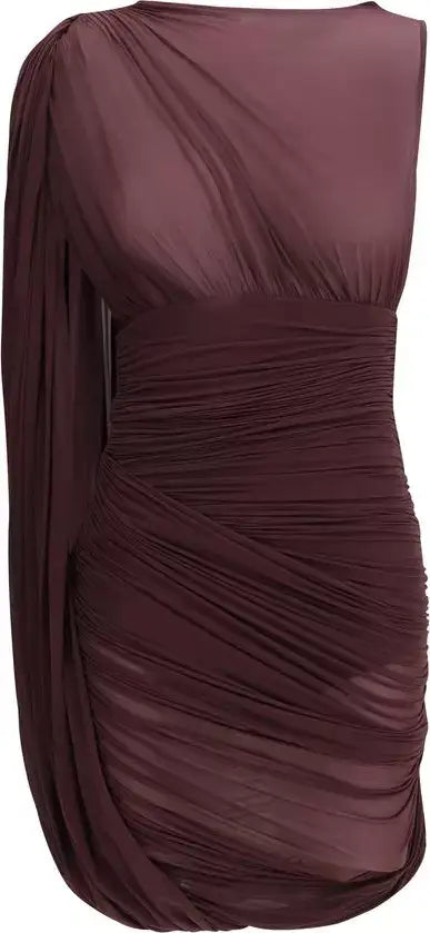 Magda Butrym Sheer Draped Mini Dress | STORE 7994