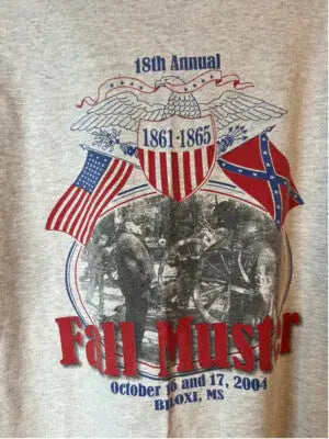 Men's Fruit of the Loom T-shirt XL Gray Graphic Tee