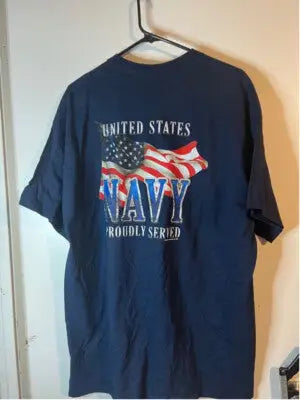Men's Gildan Navy T-shirt XL Blue