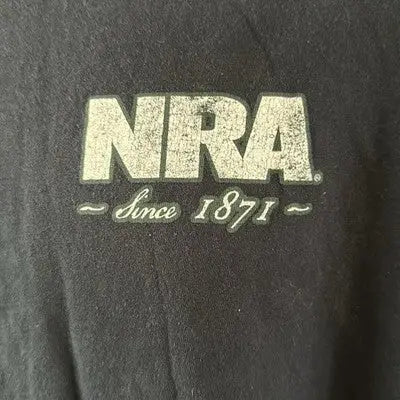 NRA National Rifle Association Men's Logo T-Shirt Dark Blue 3XL Short Sleeve