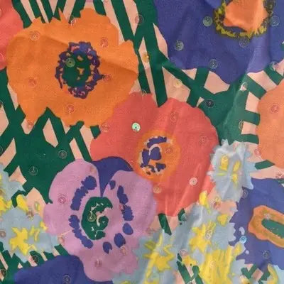 Redds Jeans Women's Floral Sequin Jacket Multicolored Size Medium M Statement