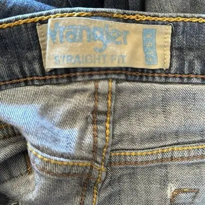 Wrangler Flex Blue Jeans Men’s Size 38x32 Stretch Denim Straight Fit